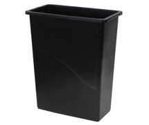 O-Cedar Commercial 6823 23-Gallon Gladiator Slim Waste Container, Black, Case of 4