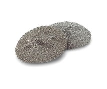 Libman 63 Stainless Steel Scrubbers, 2-Pack (Case of 12)