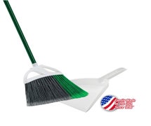 Libman 248 Large Precision Angle Broom with Dust Pan, 13"W (Case of 4)