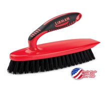 Libman 525 Iron-Handle Scrub Brush, Red (Case of 6)