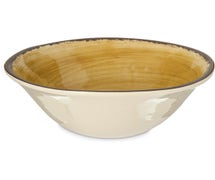 Carlisle 5400413 MINGLE 7" ICE CREAM BOWL 27 OZ -AMBER, DZ of 1/DZ, Aqua