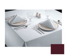 Signature Table Linens - 85"Wx85"D Tablecloth, Maroon, One Dozen