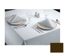 Signature Table Linens - 85"Wx85"D Tablecloth, Chocolate, One Dozen