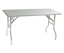 Eagle Group T3072F - Lok-N-Fold Stainless Work Table - 72"Wx30"D, No Undershelf