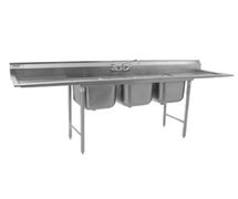 Eagle Group 31416318X 3 Compartment Sink, (2) Drainboards