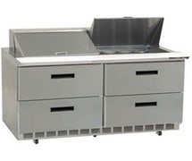 Drawer Salad, Sandwich Prep Table - Deluxe Front Breathing 4 Drawers, 60"W, 3.5 Cu. Ft.