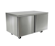 Delfield 4560NP Coolscapes Undercounter/Worktable Freezer, Two-Section, 60"W