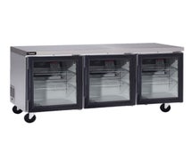 Delfield 4472NP-G Coolscapes Undercounter/Worktable Refrigerator, Three-Section, 72"W