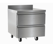 Delfield STD4427NP Undercounter Worktop Refrigerator, 27", 2 Drawers, W/ Backsplash