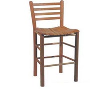 Economy Bar Stool - Ladderback Style, Natural