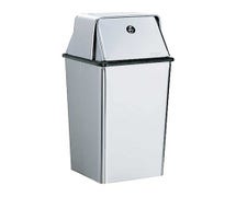 Bobrick B-2250 Floor-Standing Waste Receptacle with Top, 13 Gallon