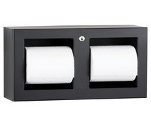 Bobrick B-3588.MBLK TrimLineSeries Surface-Mounted Multi-Roll Toilet Tissue Dispenser, Matte Black