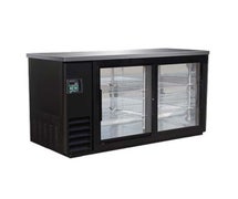 IKON IBB61-2G-24SD Back Bar Refrigerator Sliding Doors