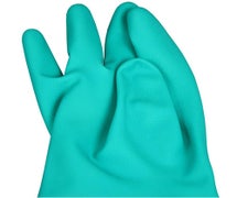 Safety Zone GNGU-LG-22-18 Nitrile Long-Sleeve Dishwashing Gloves, Green, Large