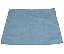 Blue Microfiber Cleaning Cloth, 16" x 16", 12-Pack