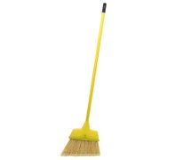 Impact Products 91527B Large Angled Plastic Broom, Yellow, Case of 6