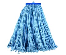 Impact Products 26120 Screw-Type Cut End Wet Mop Head, 20 oz., Blue, Case of 12