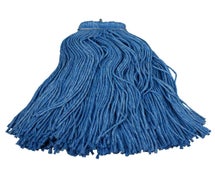 Impact Products 26124 Screw-Type Cut End Wet Mop Head, 24 oz., Blue, Case of 12