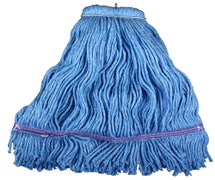Impact Products 36124 Screw-Type Cut End Wet Mop Head, 24 oz., Blue, Case of 12