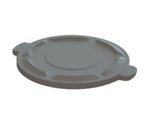 Value Series Flat Top Lid for 44-Gallon Round Trash Cans, Gray