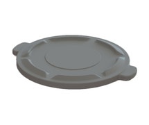 Value Series Flat Top Lid for 32-Gallon Round Trash Cans, Gray