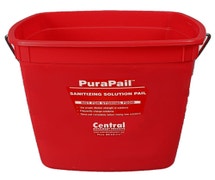Central Exclusive 3-Quart Sanitizing Pail, Red