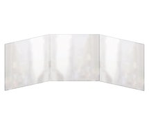 H Risch Clear Vinyl Menu Covers, 8-1/2"Wx11"H Panels, Triple Foldout