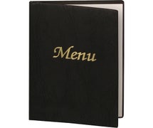 H Risch Menu Covers - Vinyl 5-1/2"Wx8-1/2"H, Black