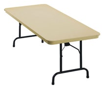 KI Furniture DL3072 Rectangular Folding Table 30"Wx72"D, Lightweight ABS
