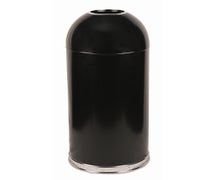 Witt 415DTBK Black Waste Container, 15 Gallon Capacity, Black Finish