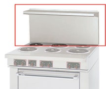 Garland OPT 17"H Backsplash and Plate Shelf For 36"W Garland Commercial Electric Ranges
