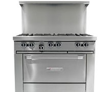 Garland G604G36RR - Commercial Gas Range - Restaurant Series 60"W, 4 Burners, 2 Standard Ovens, 36" Griddle, Thermostatic Controls, Natural Gas