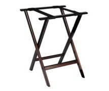 Central Specialties Wood Tray Stand - Deluxe Table Height with Top Straps, 18-1/2" W x 17" D x 30" H