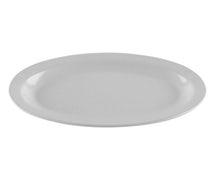 GET Enterprises OP-610 SuperMel Oval Platter - 10"x6-3/4", White