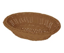 Poly Woven Basket Oval, 9-1/4"Wx6-3/4"Dx3-1/4"H, Honey