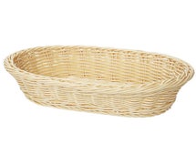 Poly Woven Basket Oval, 11-3/4"Wx8"Dx3"H, Blue