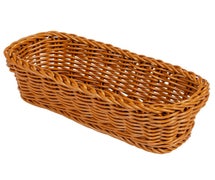 Poly Woven Basket Rectangular, 10"Wx4-3/4"Dx3"H, Honey