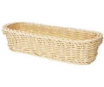 Poly Woven Basket Rectangular, 10"Wx4-3/4"Dx3"H, Natural