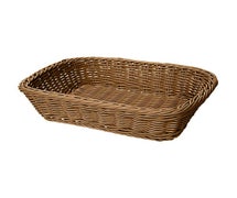 Poly Woven Basket Rectangular, 11-1/2"Wx8-1/2"Dx2-3/4"H, Honey