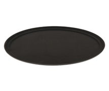 Non-Skid Service Tray - 20" Oval, Black