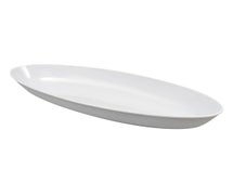 Siciliano Melamine Oval Platter, 27"Wx10"Dx2"H, White