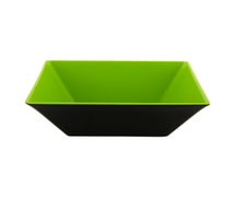 Brasilia Melamine Square Serving Bowl - 5.7 Qt., Green