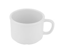 G.E.T. S-12 - SAN Plastic Coffee Mug - 12 oz. Capacity - Stackable, White