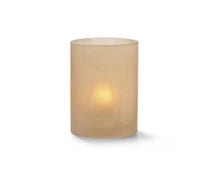 Hollowick 44017SCA Wysp Cylinder Glass Lamp, Amber