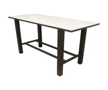 Plymold 30072TPDH42 - 42" Bar Height Communal Table - Height 72"Wx30"D - Thin Dur-A-Edge Top