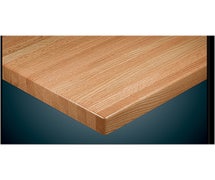 Wood Goods 1000 Series Oak Table Top, 1-1/2" Butcherblock Top With Full Bullnose Edge, 24" Round, Natural, Quickship