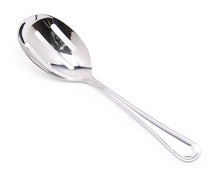 Central Restaurant RE-114 Buffet Serving Spoon Slotted, Solid Handle, 8-3/4"