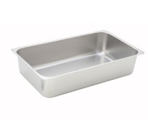 Value Series Spillage Pan - Flat Edge - Aluminum Construction - Fits 2-1/2", 4", and 6" Deep Steam Table Pans