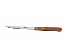 Central Restaurant WSK-30 Steak Knife - 4" Serrated Blade, Wood Handle