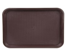 Winco FFT-1014B - Plastic Fast Food Tray - Brown - 14"Wx10"D